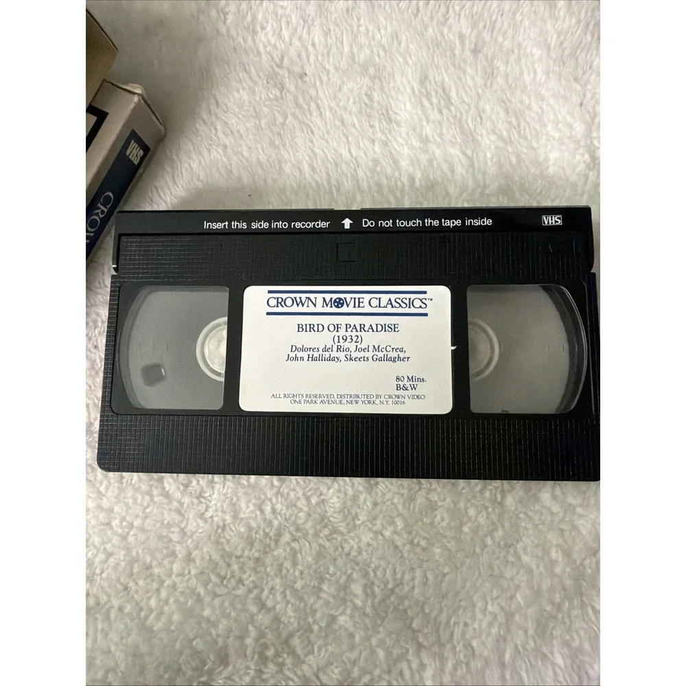 Sin Of Harold Diddlebock Bird Of Paradise VHS Tape Crown Movie Classics Lot Of 2